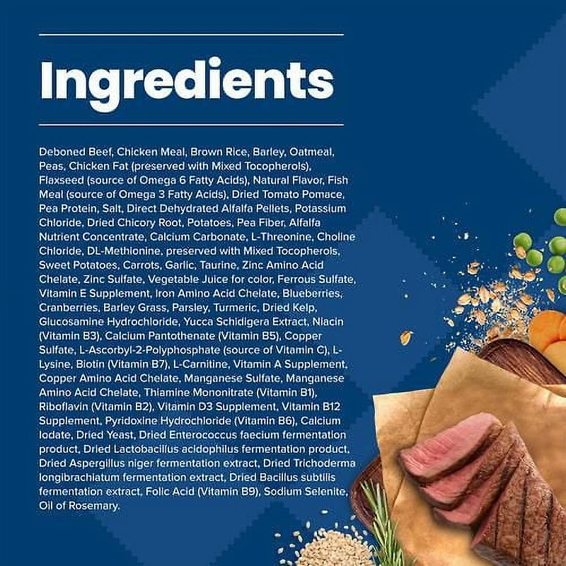 Blue Buffalo Life Protection Formula Beef Natural Dry Dog Food for Adult Dogs, 9.9KG