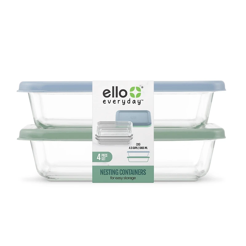Ello Everyday 4.5 Cup 4pc Meal Prep Set