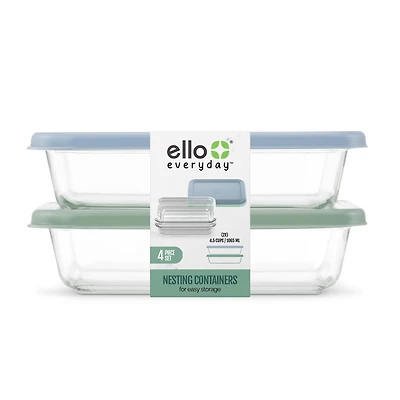 Ello Everyday 4.5 Cup 4pc Meal Prep Set