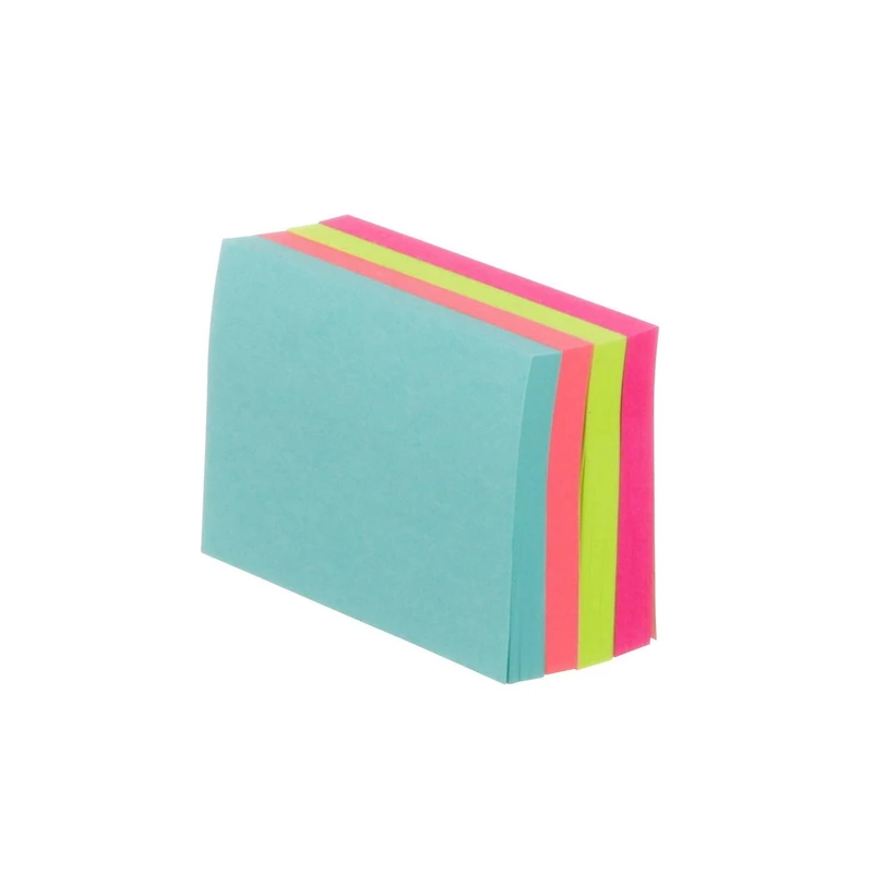 Post-it® Notes 653-4-N, Cape Town Collection, 4 Pads/Pack, 50 Sheets/Pad, 1-3/8 in x 1-7/8 in