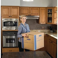Bankers Box SmoothMove Prime Moving Boxes - Medium, 8 pack