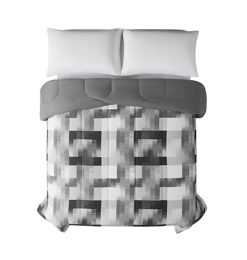Mainstays Plaid Reversible Comforter Twin, MAINSTAYS PL MS PLAID COMF TWIN
