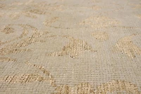 ECARPETGALLERY Tapis Noué à la Main pour Salon, Salle à Manger et Chambre à Coucher Transitionnel Collection La Seda 4'10" x 7'10" en Vert