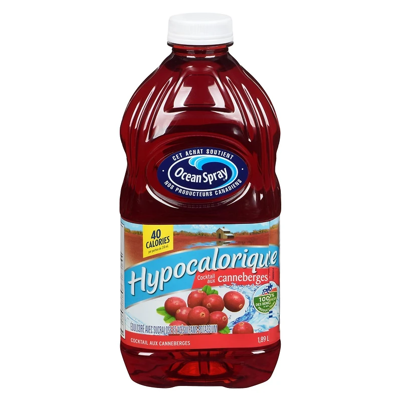 Ocean Spray Cocktail de Canneberges Faible en Calories 1.89L