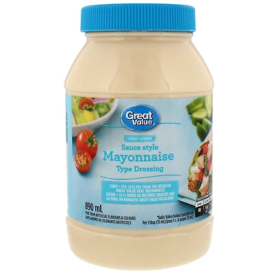 Great Value Light Mayonnaise Type Dressing