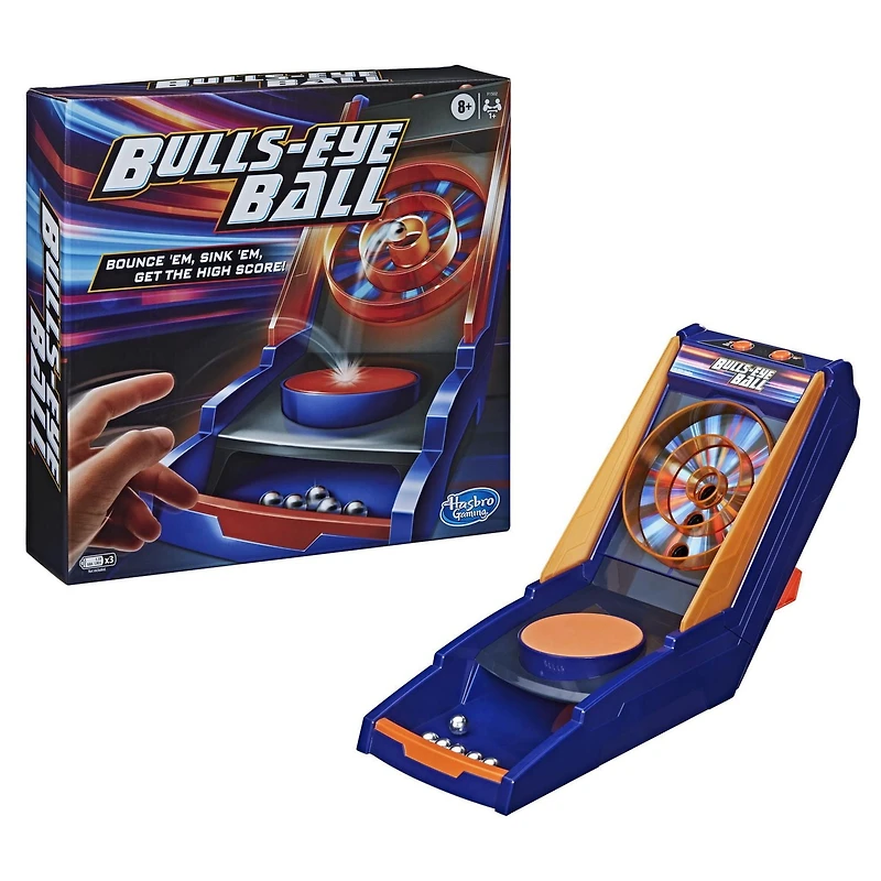 Jeu Bulls-Eye Ball pour enfants à partir de 8 ans, jeu électronique actif pour 1 ou plusieurs joueurs avec 5 modes (Version Anglaise)