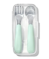Oxo Tot Ensemble de Fourchette et Cuillère de Voyage - Opal - 6 mois +