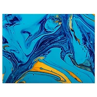 Design Art Peinture Acrylique Bleu Doux Art Sur Toile