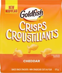 GoldfishMD CROUSTILLANTS cheddar Mini-craquelins cuits au four, Sachet de 177g Mini-craquelins cuits au four, 177 g