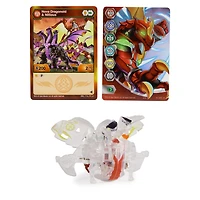 Bakugan Legends, Nova Bakugan, Dragonoid X Nillious Bakugan Lumineux, figurines articulées, 1 carte Personnage et carte Portail Métallique, jouets pour garçons à partir de 6 ans