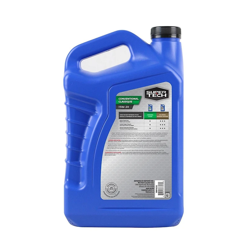 Super Tech Conventional 5W20 Motor Oil, 5L