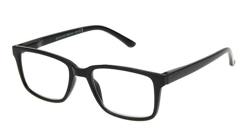 Lunettes de lecture rectangulaires noires de Foster Grant