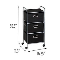 Honey-Can-Do 3-Drawer Fabric Storage Cart