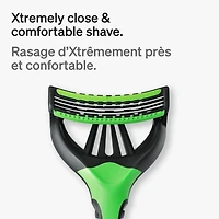 4 rasoirs jetables à 3 lames pour hommes Schick Xtreme3 pour peau sensible 4ct