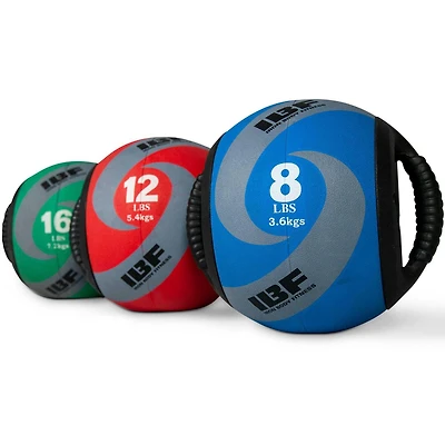 IBF Dual Grip Medicine Ball -  8, 12, or 16 lbs.