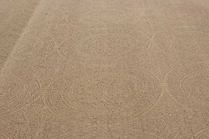 ECARPETGALLERY 4'8" x 6'8" Transitional Collage Handmade Area Rug for Living Room, Dining Room and Bedroom in Brown