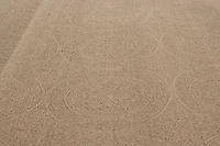 ECARPETGALLERY 4'8" x 6'8" Transitional Collage Handmade Area Rug for Living Room, Dining Room and Bedroom in Brown