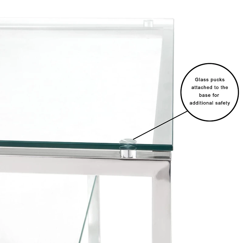 Table d'appoint Silver Multi Shelves