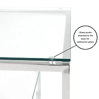 Table d'appoint Silver Multi Shelves