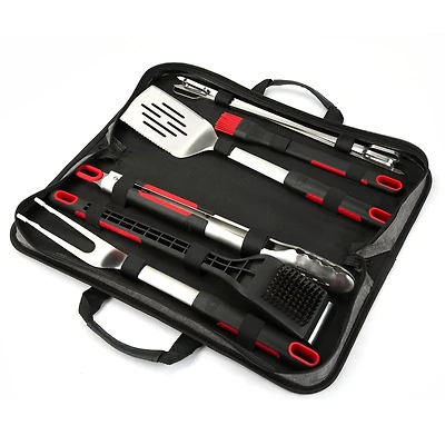 Expert Grill  Grilling Accessories BBQ Grill Tools Set, 10 Pieces Stainless Steel Grill Kit