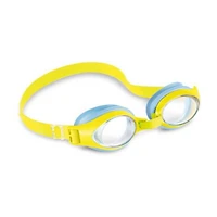 Lunettes de Plongée Junior Intex pour Enfants, À partir de 3-8 ans, Sangle Ajustable et Verres en Polycarbonate