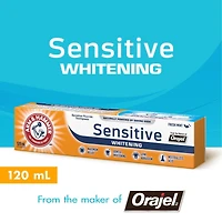 Arm & Hammer Sensitive Whitening Toothpaste, 120mL, 120mL