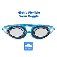 Dolfino Pro Striker II Youth Swim Goggle - Blue / Smoke