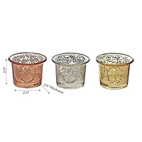 Mercury Mini Tealight Holder  - Set of 3