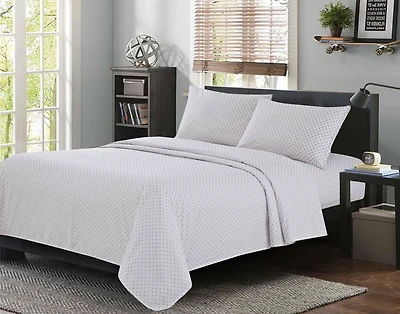 Johnson Home 200 TC Bed Sheet Set - Printed Cotton Sheets