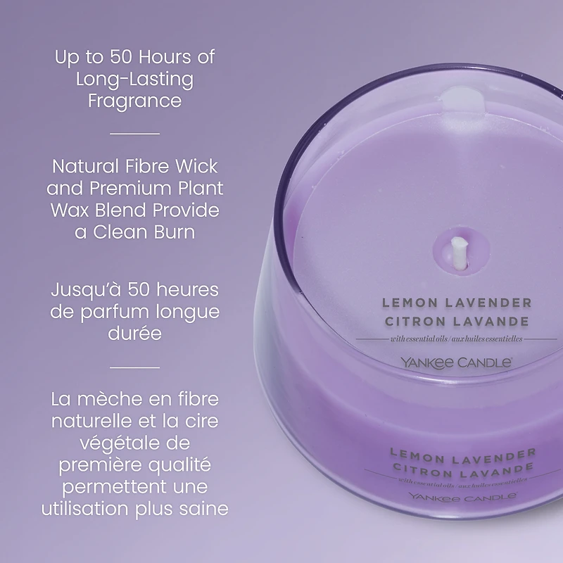 Yankee Candle Scented Candle, Lemon Lavender, 10 oz,Studio Collection, Up to 50 Hours of Burn Time, 1 Wick