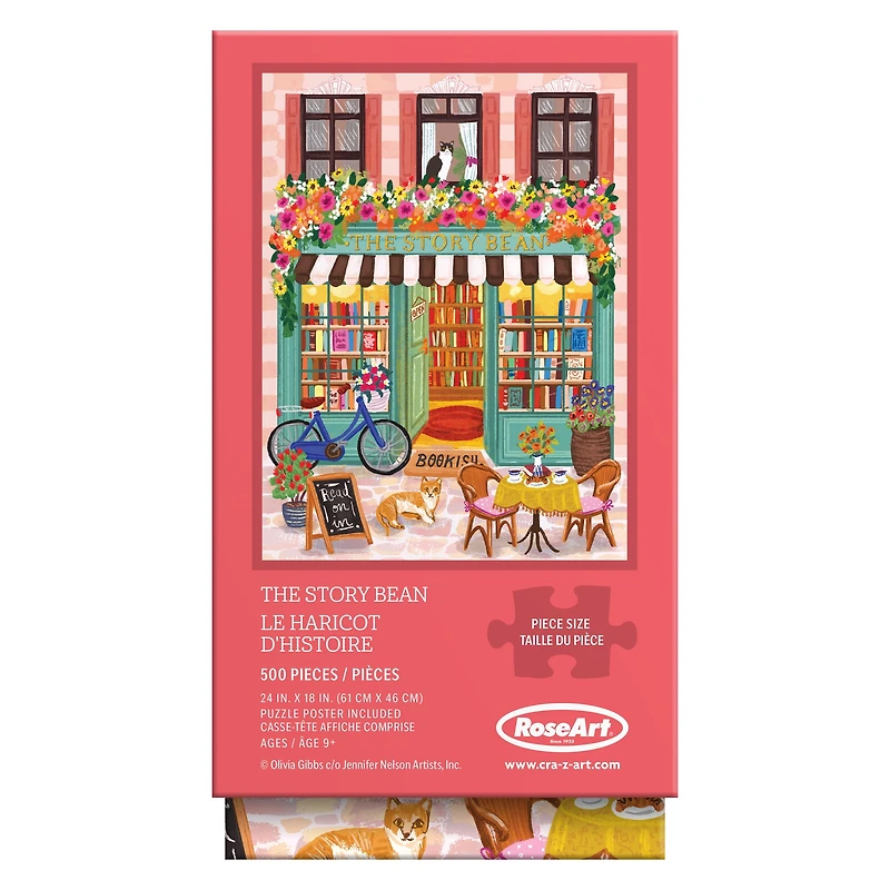 RoseArt - Vertical Visions 500-Piece -The Story Bean- Adult Interlocking Puzzle