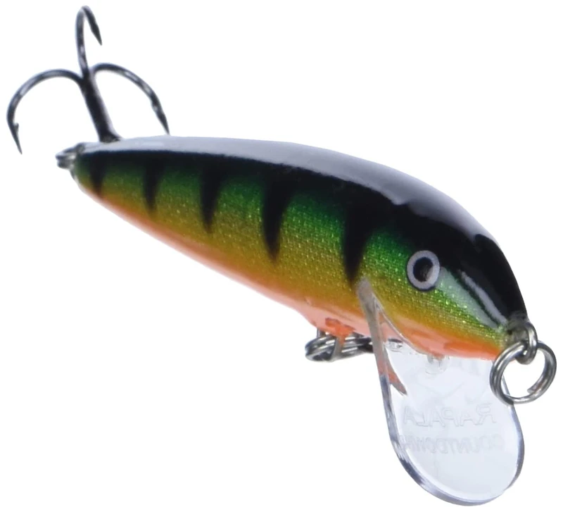 Rapala CD09P CountDown Lure, 3-1/2", 7/16oz, Perch, Sinking, CountDown Lure, Perch, Sinking