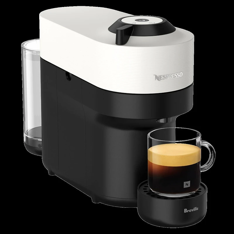 Machine à café et expresso Nespresso Vertuo Pop Coconut White de Breville 6 Tailles de Café