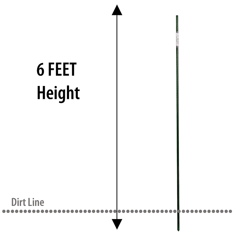 Panacea 6 ft. Heavy Duty Sturdy Metal Plant Stake