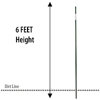 Panacea 6 ft. Heavy Duty Sturdy Metal Plant Stake