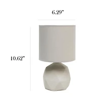 Simple Designs Geometric Concrete Lamp