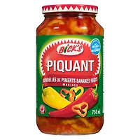 Bick's Pickled Hot Banana Pepper Rings 750ML, 750 mL