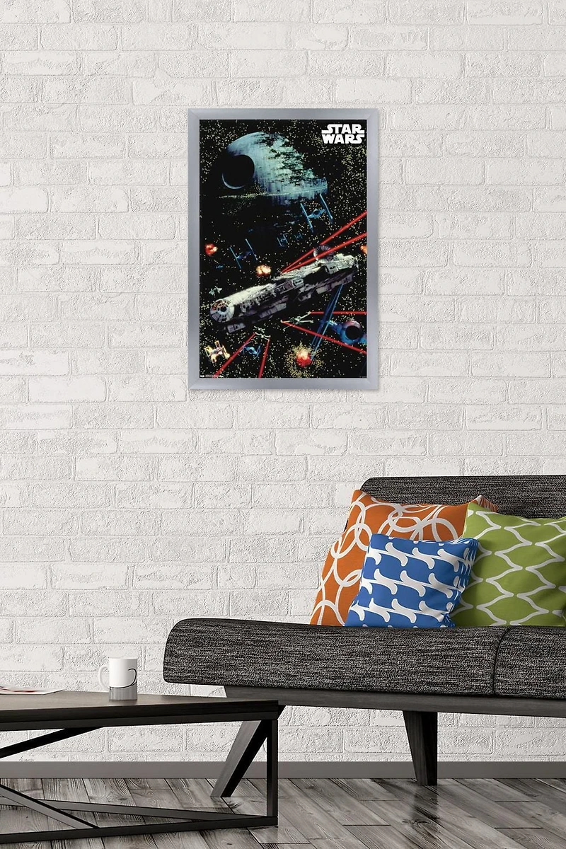 Star Wars: Saga - Space Battle Wall Poster, 22.375" x 34"