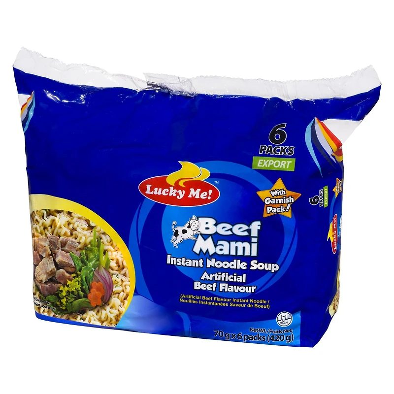 Lucky Me Beef Mami Artificial Beef Flavour Instant Noodles Soup