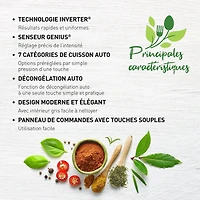 Four à micro-ondes Genius® de format moyen de 1,3 pi³ NN-SU65LS Panasonic, acier inoxydable