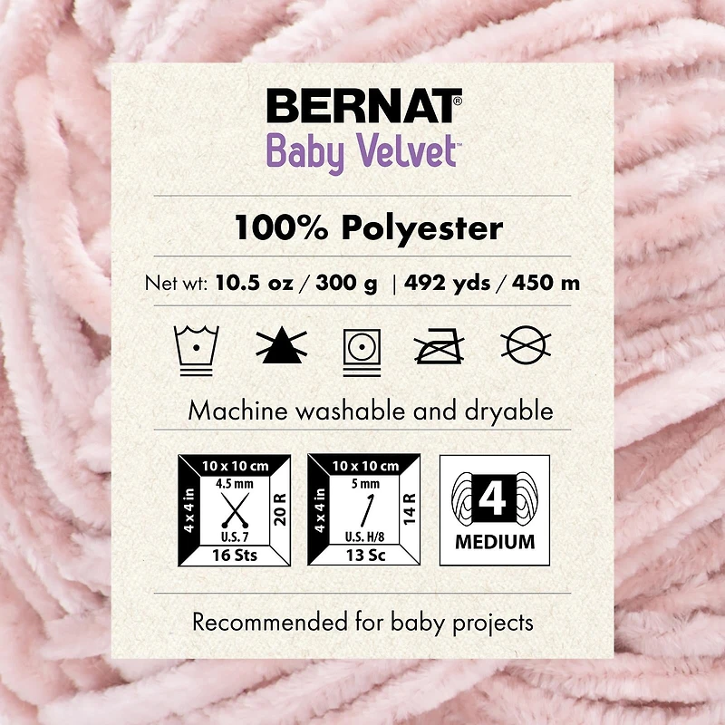 Bernat® Fil Baby Velvet™, Polyester #4 Moyen, 10,5oz/300g, 492 Yards