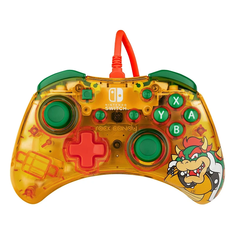 PDP Manette filaire Rock Candy™: Lemon Bomb Bowser - Nintendo Switch PDP Rock Candy W CTRL Bowser