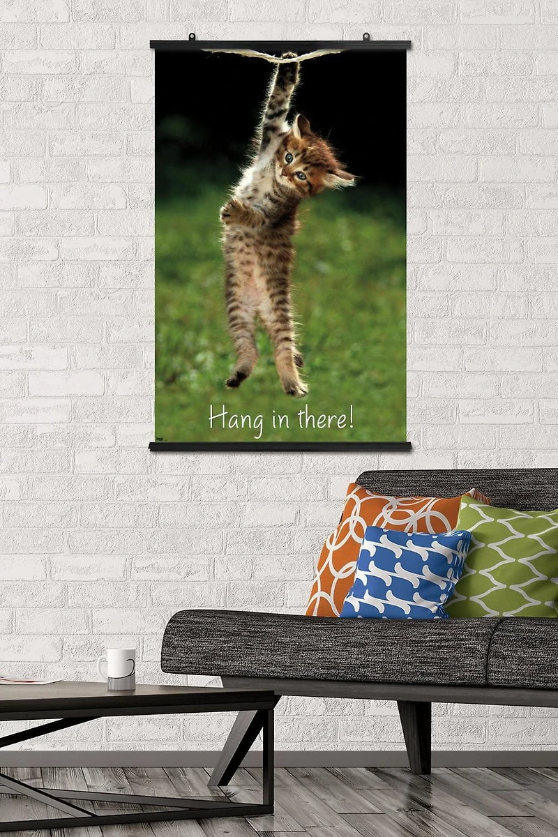 Famous Kitten Hang In There Poster Wall Poster