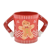 TEMPS DE VACANCES GINGERBREAD MAN DESIGN UGLY SWEATER TASSE