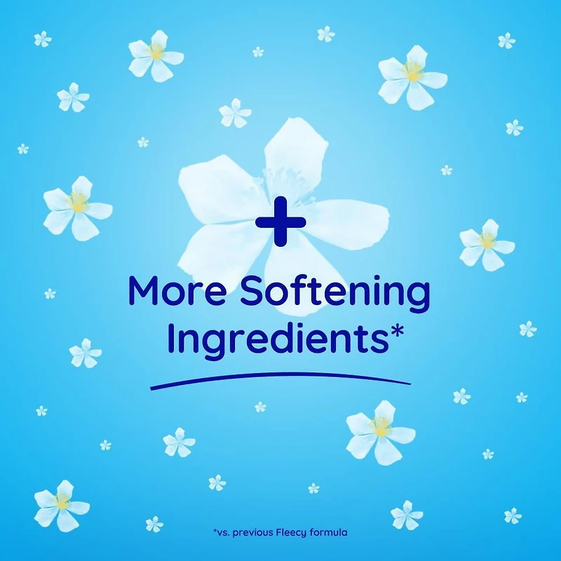 Fleecy Liquid Fabric Softener, Aroma Therapy Calm. (Fabric Conditioner), 1.36L - 57 Loads