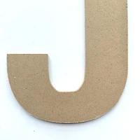 Lerman decor's wood letter J, Wood letter J