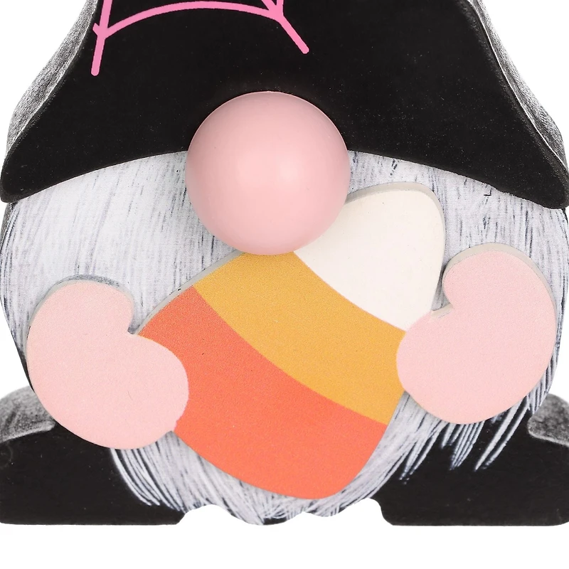 Halloween sur le thème des bonbons gnome en bois pour les décorations d’intérieur d’Halloween