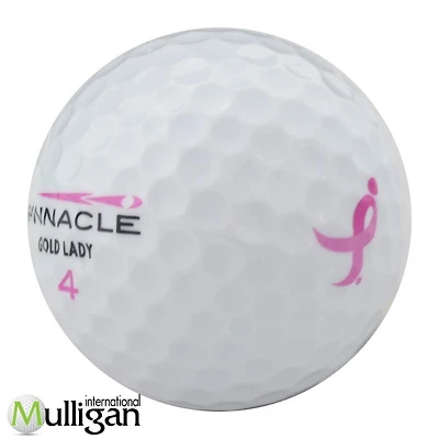 Mulligan - 36 balles de golf récupérées Pinnacle Gold Lady 4A, Blanc