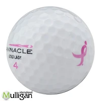Mulligan - 36 balles de golf récupérées Pinnacle Gold Lady 4A, Blanc