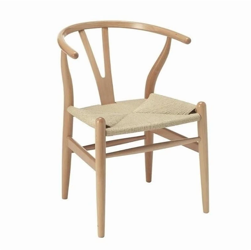 Take Me Home Chaise de salle à manger Nomada, bois naturel avec bras.